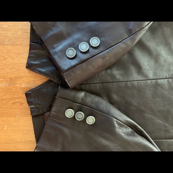 Bagatelle rich brown vintage leather jacket - Picture 3 of 9